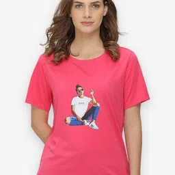 GROVERSONS Paris Beauty Graphic Printed Cotton T-shirt-image-95