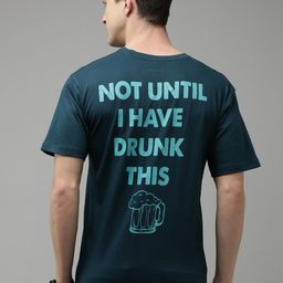Kryptic Typography Printed Drop-Shoulder Sleeves Pure Cotton Oversized T-shirt-image-97