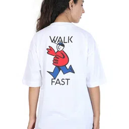 ZU Oversized Relaxed Fit Round Neck Half Sleeves Cotton T-shirt-image-60