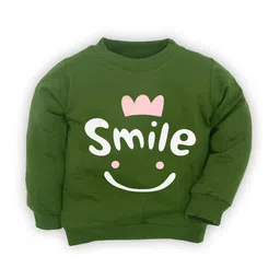 BAESD Kids Typography Printed High Neck Cotton T-Shirt-50