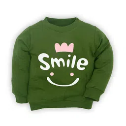 BAESD Infants Kids Typography Printed Cotton Sweatshirt-36