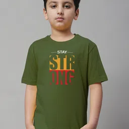 Friskers Boys Typography Printed Round Neck Cotton Regular T-shirt-14