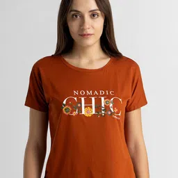 Van Heusen Women Typography Printed s Round Neck T-shirt-image-65