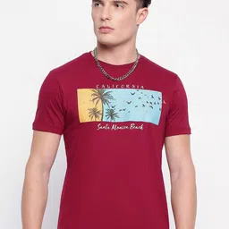Wear Your Mind People & Places Printed Round Neck Cotton T-shirt-image-76