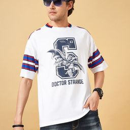 SF JEANS by Pantaloons Typography Printed Oversized Cotton T-shirt-image-84