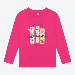 BAESD Girls Printed Full Sleeves Cotton T-shirt-image-65