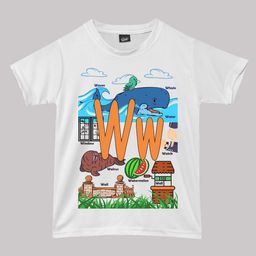 RISH Boys Alphabet-W Educational Graphic Printed T-shirt-image-83