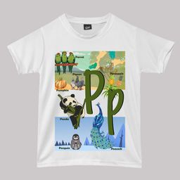 RISH Kids Phonics Words Printed Cotton T-shirt-image-90