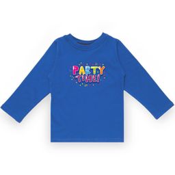 KAVEE Infant Boys Blue Typography Printed Biowashed Round Neck Pure Cotton T-shirt-image-101