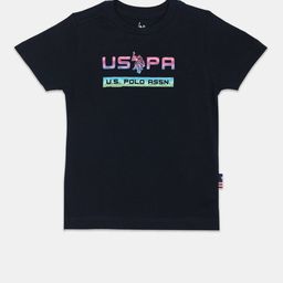 U.S. Polo Assn. Kids Boys Brand Logo Printed Pure Cotton T-shirt-picture-28