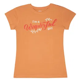 DYCA Girls Typography Printed Round Neck Cotton T-shirt-picture-45