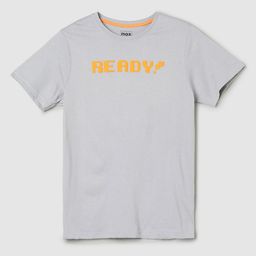 max Boys Typography Printed Pure Cotton T-shirt-image-66