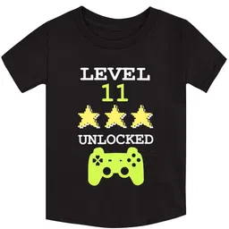 ZIP ZAP ZOOP Boys Typography Printed Round Neck Short Sleeves Regular T-shirt-44