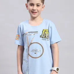 Monte Carlo Boys Typography Printed Cotton Casual T-shirt-image-77