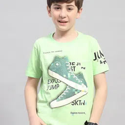 Monte Carlo Boys Round Neck Short Sleeves Graphic Printed Casual T-shirt-image-61