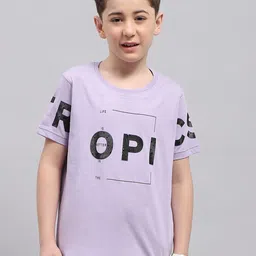 Monte Carlo Boys Typography Printed Round Neck Cotton T-shirt-image-77