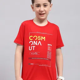 Monte Carlo Boys Typography Printed Pure Cotton T-shirt-image-94