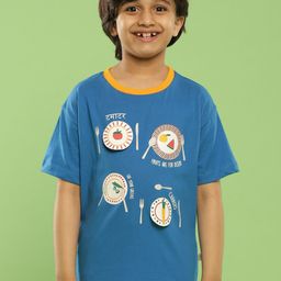 Somersault Boys Typography Printed Applique T-shirt-image-25