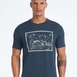 Flying Machine Graphic Printed Cotton Tshirt-image-40