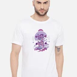 FFLIRTYGO Men White Printed T-shirt-image-79