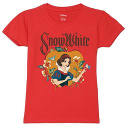 Wear Your Mind Girls Snow White Printed Pure Cotton T-shirt-image-94