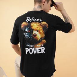 Bukkl Men Graphic Printed Round Neck T-shirt-image-68