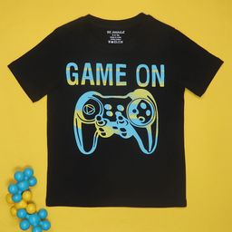 BE AWARA Kids Typography Printed Cotton T-Shirt-image-67