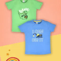 Lux Cozi Boys Pack Of 2 Printed T-shirt-image-92