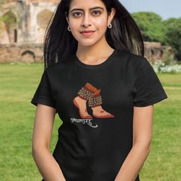 The Mad Riyazi Women Graphic Printed Round Neck Cotton T-shirt-image-92