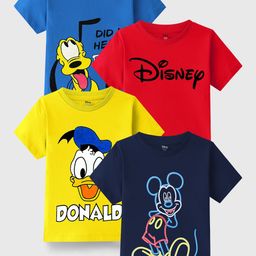 Disney By Miss and Chief Boys 4 Printed Applique T-shirt-image-69