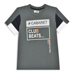Cantabil Boys Green & White Printed T-shirt-image-37