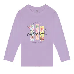 BAESD Girls Printed Full Sleeves Cotton T-shirt-image-89