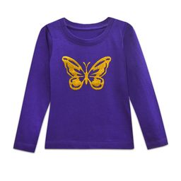 A T U N Girls Purple Printed Applique T-shirt-image-67