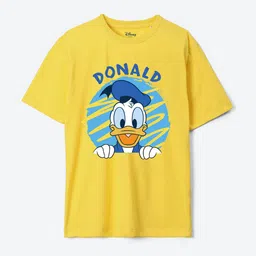 YK Disney Boys Graphic Donald Duck Oversized Printed Pure Cotton T-shirt-picture-32