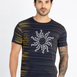 Status Quo Typographic Printed Round Neck Pure Cotton T-shirt-image-41
