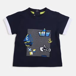 Chicco Boys Graphic Printed Pure Cotton T-shirt-image-21