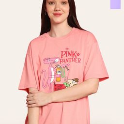 Fabflee Women 2 Printed Drop-Shoulder Sleeves Applique T-shirt-picture-33