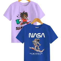 BAESD Boys Printed Extended Sleeves Applique T-shirt-picture-14