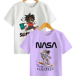 BAESD Boys Printed Extended Sleeves Applique T-shirt-picture-11