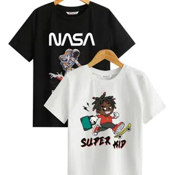 BAESD Boys Printed Extended Sleeves Applique T-shirt-picture-10