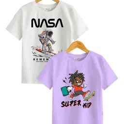 BAESD Boys Printed Extended Sleeves Applique T-shirt-picture-8