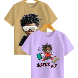 BAESD Boys Printed Extended Sleeves Applique T-shirt-picture-15