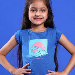 TALES & STORIES Girls Printed Extended Sleeves Cotton T-shirt-image-50
