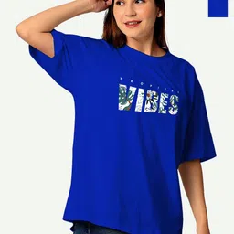 STATUS MANTRA Women 2 Printed Extended Sleeves Applique T-shirt-image-42