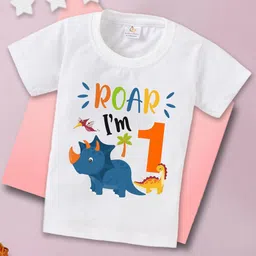 Babywish Kids First Birthday Printed Cotton T-shirt-64