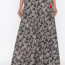 SOUNDARYA Women Printed Pure Cotton Maxi Skirts-image-92