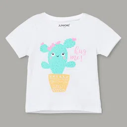 Juniors by Lifestyle Infants Graphic Printed Round Neck Cotton T-shirt-image-7