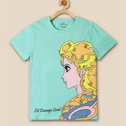 Kids Ville Girls Frozen Printed Pure Cotton T-shirt-image-86