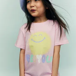 H&M Girls Pure Cotton Printed T-shirt-image-117