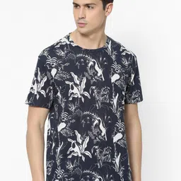 Celio Floral Printed Cotton T-shirt-image-95